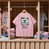 Men's short-sleeved T-shirt 2025 new summer loose half-sleeved cartoon T-shirt, trendy base layer, ins style top for men's wear Application Scenario